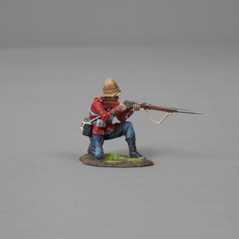 Image of Kneeling Firing Private, 24th Foot--single figure--RETIRED--LAST ONE!!