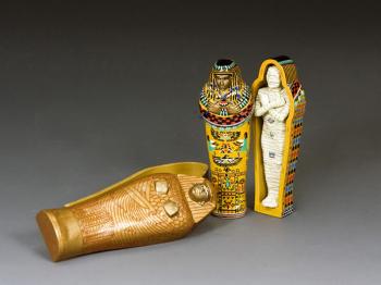 Tutankhamun's Mummy--mummy figure and two coffins #45209