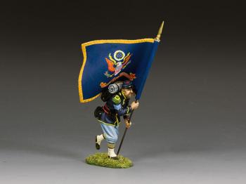 Sergeant with Regimental Flag, 83rd Pennsylvania Infantry Regiment--single mounted figure #45371