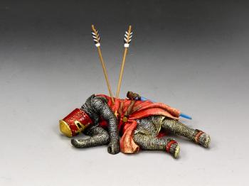 Dead Crusader Knight (lying pierced by two arrows)--single figure #2