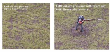 Soil (dark brown) and Grass Mat--13 in. x 30 in. -- CUSTOM ORDER NOW/THREE MONTHS WAIT! #22773