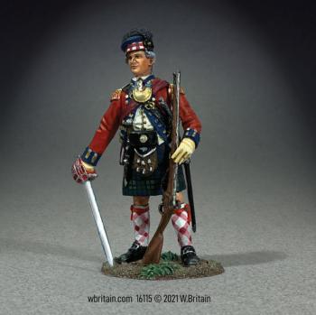 Art of War:  84th Regiment Officer, Royal Highland Emigrants, 1777--single figure Art of War:  84th Regiment Officer, Royal Highland Emigrants, 1777--single figure #45564