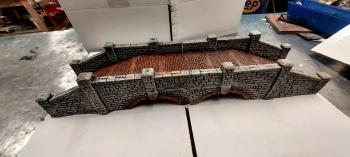 New European Stone Bridge ( 2 pieces) 29 inches long and fully painted.  New European Stone Bridge ( 2 pieces) 29 inches long and fully painted.  #45896
