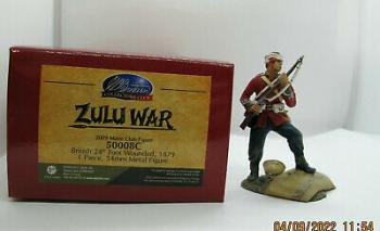 British 24th Foot Wounded, 1879--2009 Matte Club Figure--single figure--RETIRED--LAST ONE!! British 24th Foot Wounded, 1879--2009 Matte Club Figure--single figure--RETIRED--LAST ONE!! #45901
