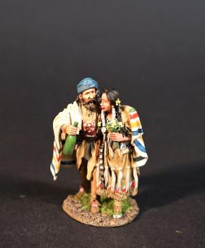 The Trapper and His Wife, The Rocky Mountain Rendevous, The Mountain Men, The Fur Trade--two figures on single base--RETIRED--LAST THREE!! The Trapper and His Wife, The Rocky Mountain Rendevous, The Mountain Men, The Fur Trade--two figures on single base--RETIRED--LAST THREE!! #45926