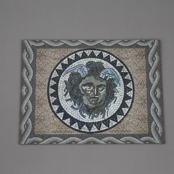 Large Mosaic Medusa Mat--38cm x 28.5cm--figures not included--TWO IN STOCK. Large Mosaic Medusa Mat--38cm x 28.5cm--figures not included--TWO IN STOCK. #45974