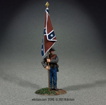Confederate Army of Northern Virginia Flag at Rest--Single Figure #0