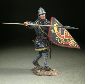 “Edgard”, Saxon Defending with Spear and Kite Shield--single figure #0