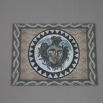 Small Mosaic Medusa Mat--24cm x 20cm--figures not included--ONE IN STOCK. Small Mosaic Medusa Mat--24cm x 20cm--figures not included--ONE IN STOCK. #45975