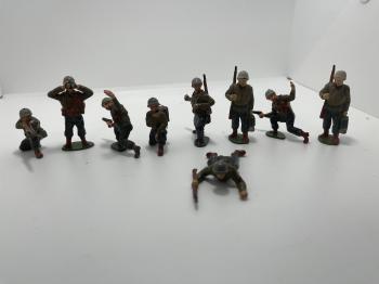 Timpo Metal Toy Sodiers--WWII GI's--10 figures--RETIRED--LAST ONE!! Timpo Metal Toy Sodiers--WWII GI's--10 figures--RETIRED--LAST ONE!! #46077