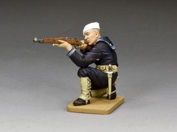 Image of Bluejacket Kneeling Firing Rifle--Single Figure