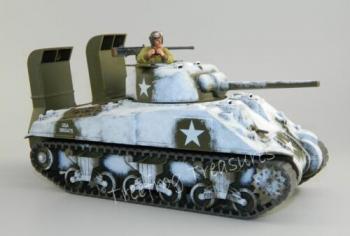 The D.DAY SHERMAN (hard plastic resin, includes driver)--Winter Camo--RETIRED--LAST ONE!! #46279