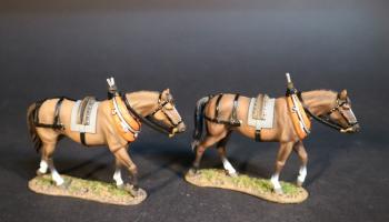 Image of Two Horses for Carts or Wagons (BAL-11 & BAL-12), The Eighteenth Century Collection--two horse figures