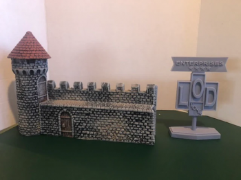 Fortified Abbey Individual Wall and Tower--AWAITING RESTOCK. Fortified Abbey Individual Wall and Tower--AWAITING RESTOCK. #46412