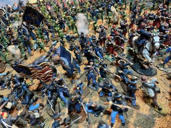 Civil War battle scene