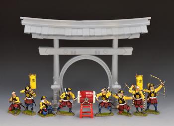Japanese warriors and drummers